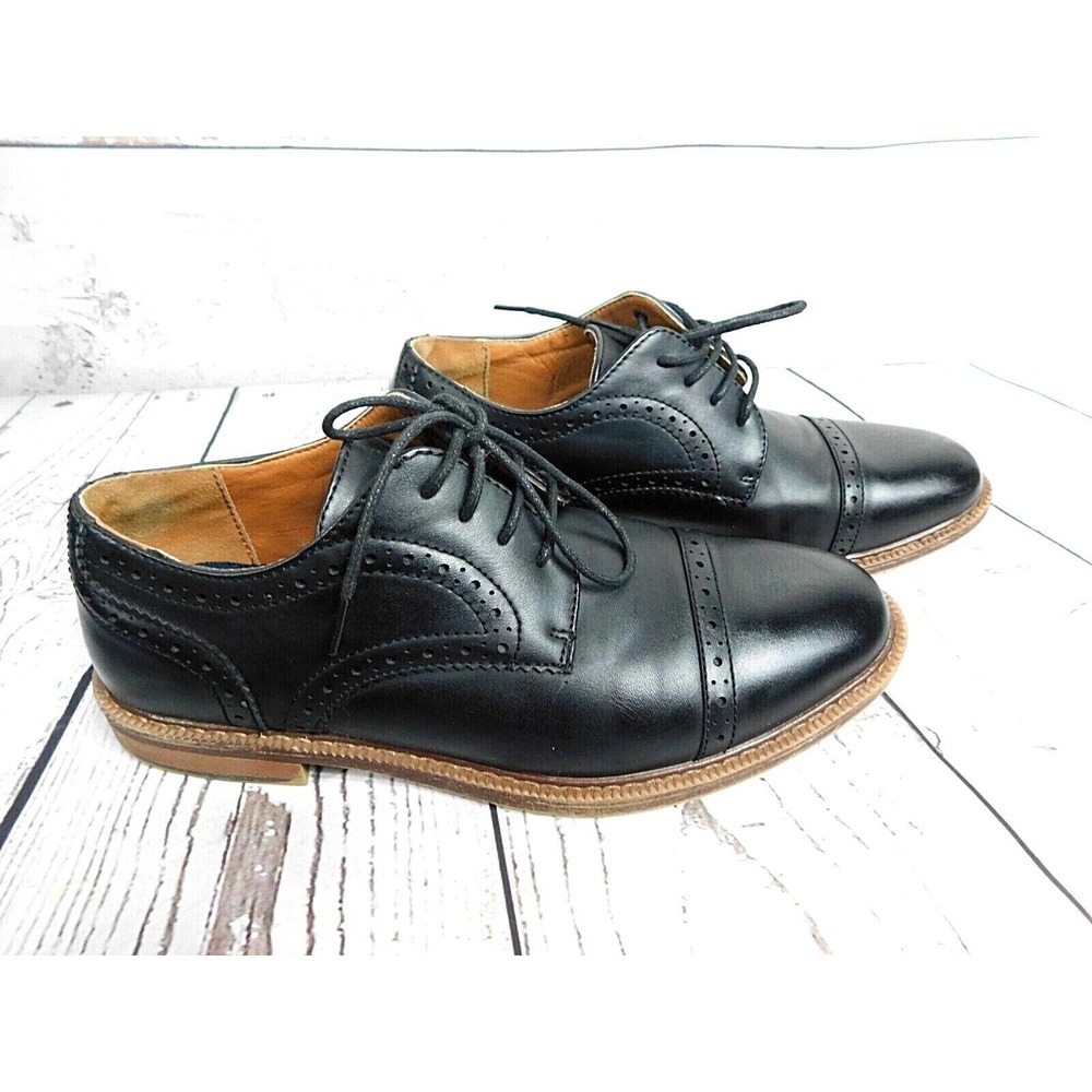 Nunn Bush Men's Kirkwood Cap Toe Oxford Shoes 81030-001 Black Size 7.5M Comfort